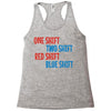 one shift two shift red shift blue shift Racerback Tank