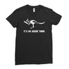 cricket it's an aussie thing Ladies Fitted T-Shirt