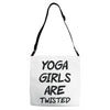 yoga girls are twisted Adjustable Strap Totes