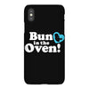 Bun in the Oven with Heart Baby Boy iPhoneX