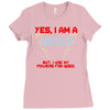 yes i am a firefighter Ladies Fitted T-Shirt