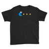 funny 80s pacman cookie monster retro gaming Youth Tee