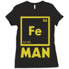chemical element for iron man Ladies Fitted T-Shirt
