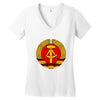 ddr logo blau Women's V-Neck T-Shirt