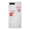 bloody hand print funny zombie kill undead blood horror killer iPhone 7 Plus Case