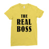 The Boss - The Real Boss Ladies Fitted T-Shirt