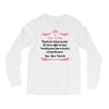 Dear Daddy, Thanks for Being my Dad Baby Boy Letter to Father Long Sleeve Shirts