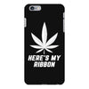 Support Lung Cancer Awareness With A White Cannabis Leaf iPhone 6/6s Plus Case