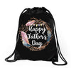 Happy Father's Day Drawstring Bags