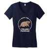 save the trash pandas Women's V-Neck T-Shirt
