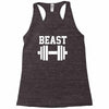 new beast dumbbell muscle Racerback Tank
