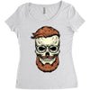 terror skull Women's Triblend Scoop T-shirt