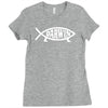 darwin'   fish Ladies Fitted T-Shirt