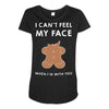 i can't feel my face Maternity Scoop Neck T-shirt