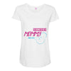 [moms name] is going to be a mommy 2018 Maternity Scoop Neck T-shirt
