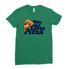 this girl loves pizza Ladies Fitted T-Shirt