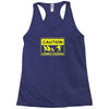 caution zombies crossing t shirt x large funny walking brains awesome Racerback Tank