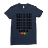 Love Is Love Ladies Fitted T-Shirt