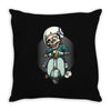 Skull Ride Throw Pillow