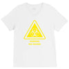 biohazard symbol laboratory hazard warning sign V-Neck Tee