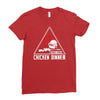 battle ground chicken dinner Ladies Fitted T-Shirt