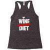 wine diet challenge accepted Racerback Tank