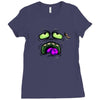 monster face Ladies Fitted T-Shirt