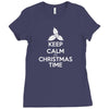 Keep Calm its Christmas Time Ladies Fitted T-Shirt