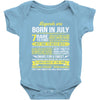 Legends Are Born In July, Baby Onesie