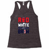 red white and brew Racerback Tank