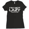 i'm not lazy   i really enjoy doing nothing Ladies Fitted T-Shirt