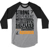 Strong Independent Motivated Aquarius 3/4 Sleeve Shirt