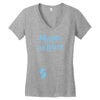 Muggle On Board Blue Women's V-Neck T-Shirt
