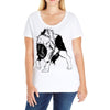 wolf Ladies Curvy T-Shirt