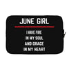 June Girl Laptop sleeve
