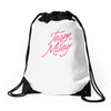 team miley Drawstring Bags