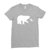 Bear Fishing Ladies Fitted T-Shirt