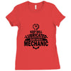 keep well lubricated sleep with a mechanic Ladies Fitted T-Shirt
