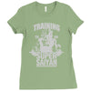 training to go super saiyan Ladies Fitted T-Shirt