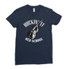 rockin' it old school bass Ladies Fitted T-Shirt