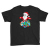 santa with piles of christmas Youth Tee