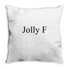 jolly f Throw Pillow
