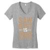 saw dust is man glitter Women's V-Neck T-Shirt