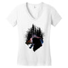 Mononoke Hime Siluet Women's V-Neck T-Shirt