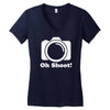 oh shoot camera Women's V-Neck T-Shirt