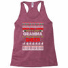 santa only comes once a year gramma is always here to cheer Racerback Tank