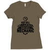 keep well lubricated sleep with a mechanic Ladies Fitted T-Shirt