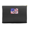american flag peace Accessory Pouches