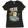 snore loops Ladies Fitted T-Shirt