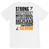Strong Independent Motivated Gemini V-Neck Tee
